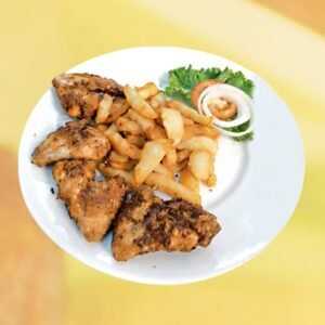 Aile de poulet avec garnitures