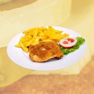 Poulet panné frites