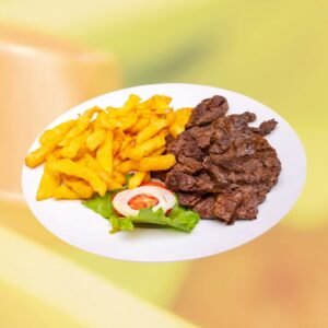 Steak nature frites